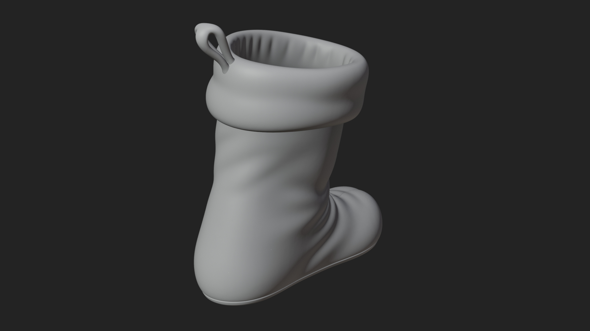 Christmas Stocking Ornament Design 3 3D Print Model 3D Model