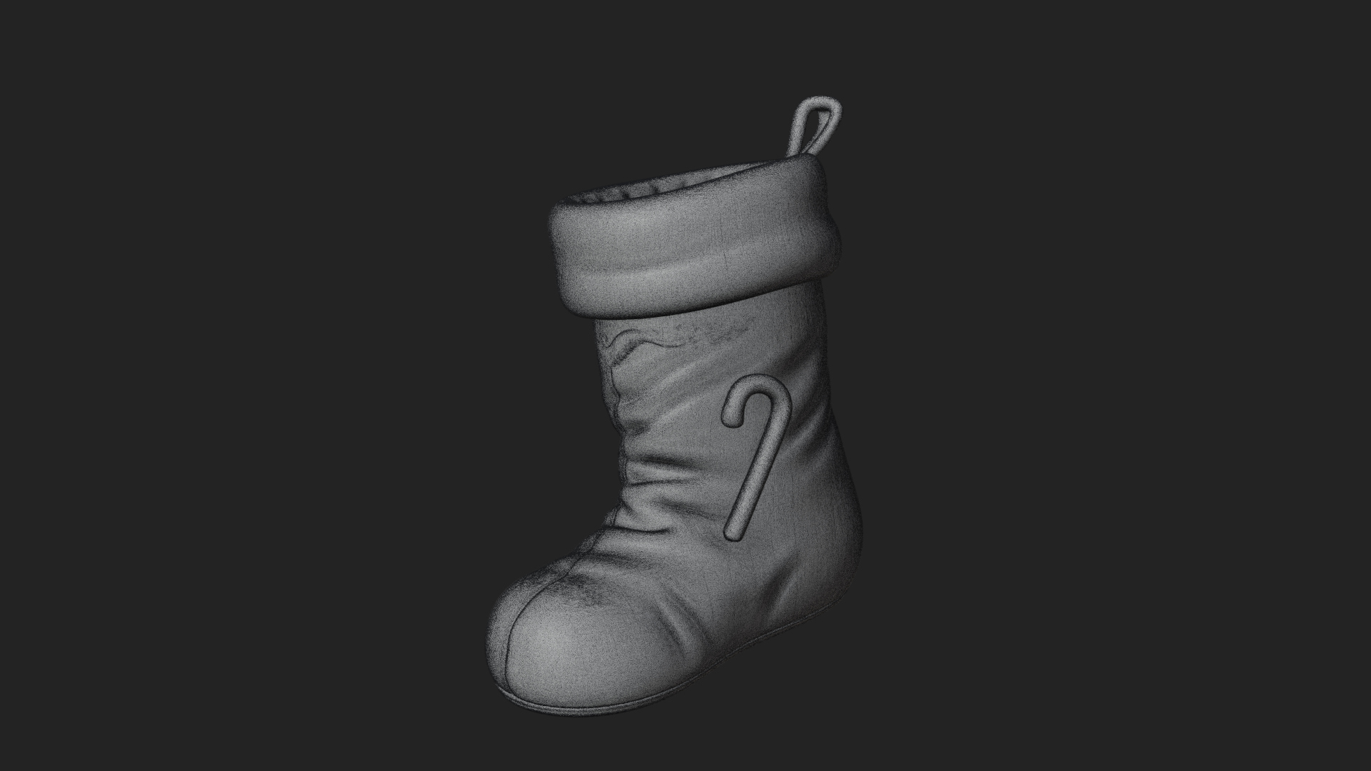 Christmas Stocking Ornament Design 3 3D Print Model 3D Model