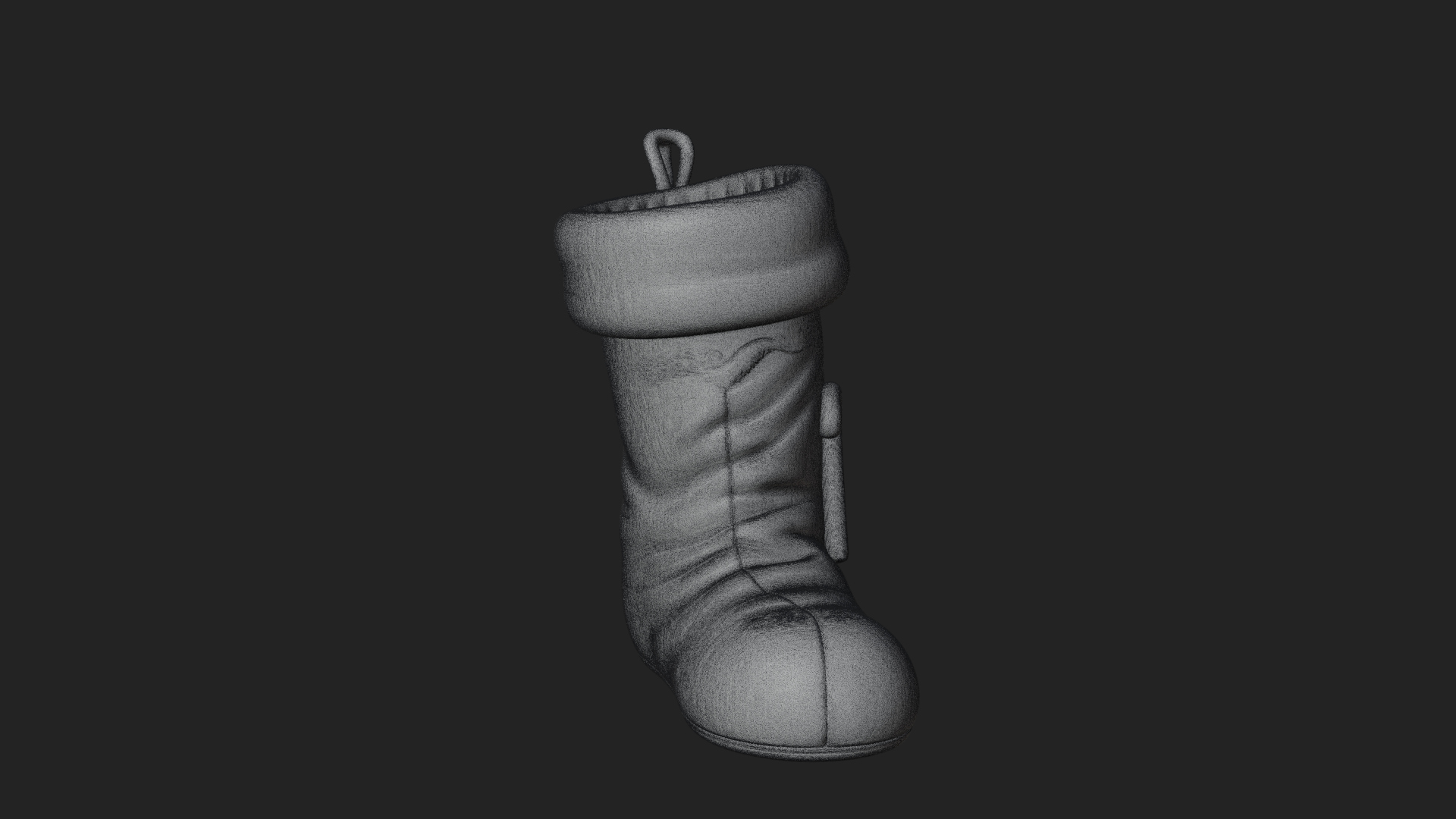 Christmas Stocking Ornament Design 3 3D Print Model 3D Model