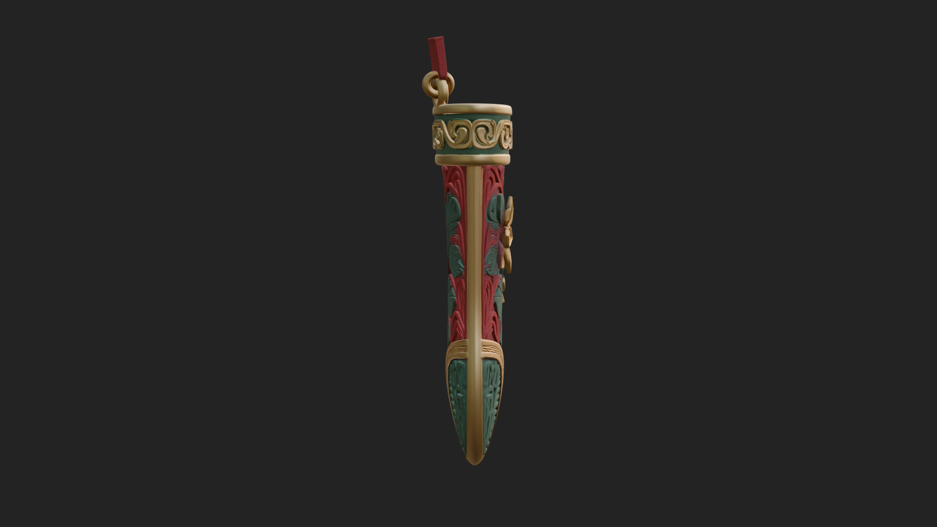 Christmas Stocking Ornament Design 6 3D Print Model 3D Model