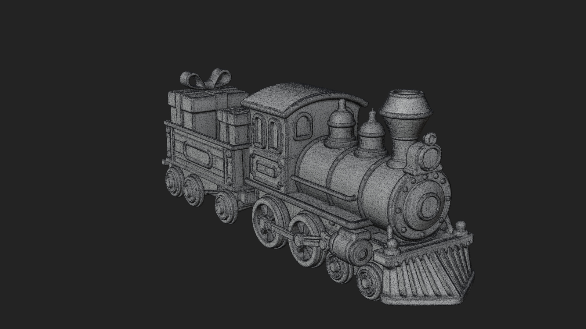Christmas Toy Train Model Design 1 3D Print Model 3D Model
