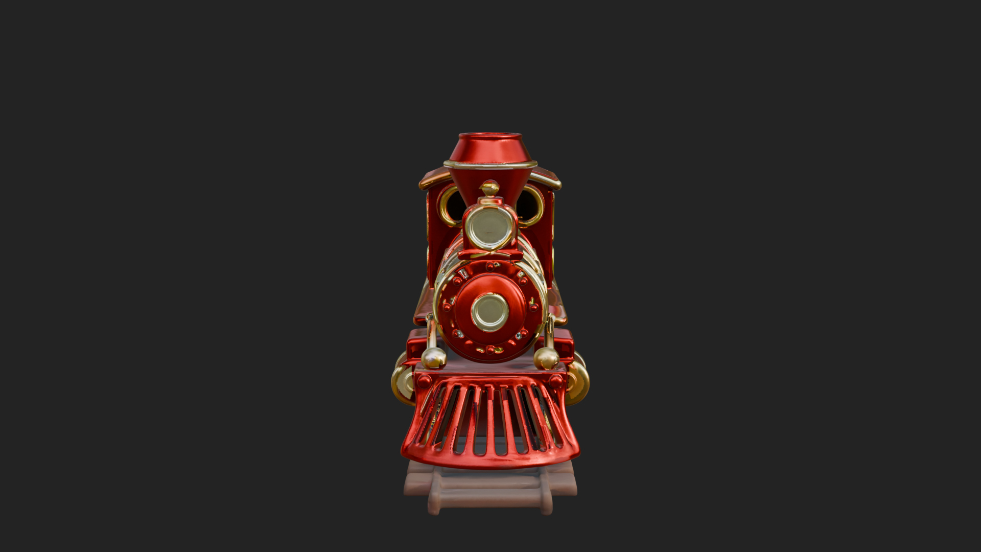 Christmas Toy Train Model Design 2 3D Print Model 3D Model