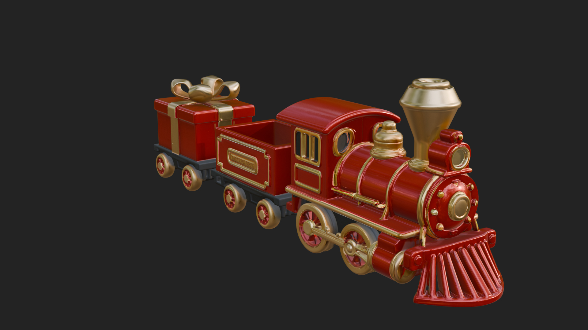 Christmas Toy Train Model Design 3 3D Print Model 3D Model