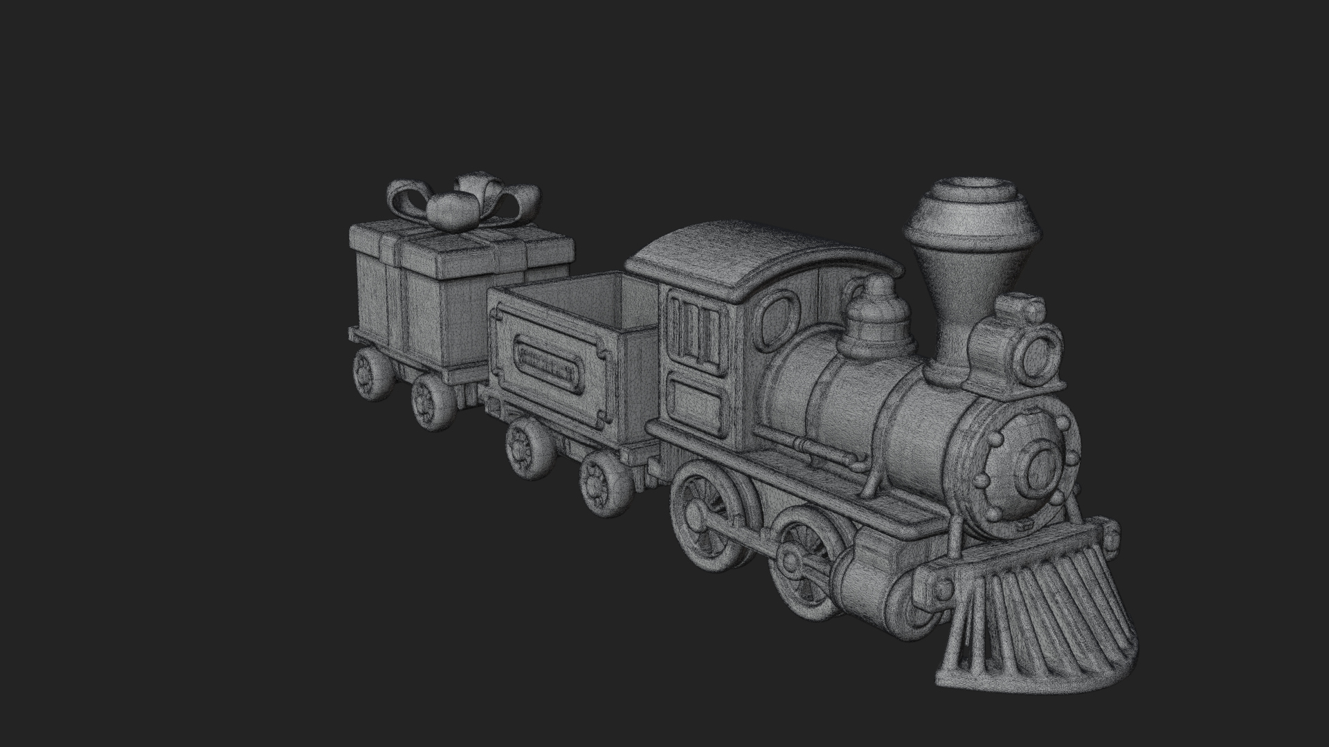 Christmas Toy Train Model Design 3 3D Print Model 3D Model