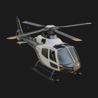 Civil Helicopter Model Design 15 3D Print Model