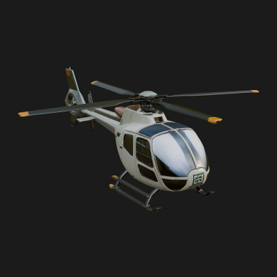 Civil Helicopter Model Design 20 3D Print Model