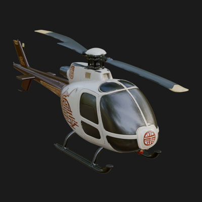 Civil Helicopter Model Design 7 3D Print Model