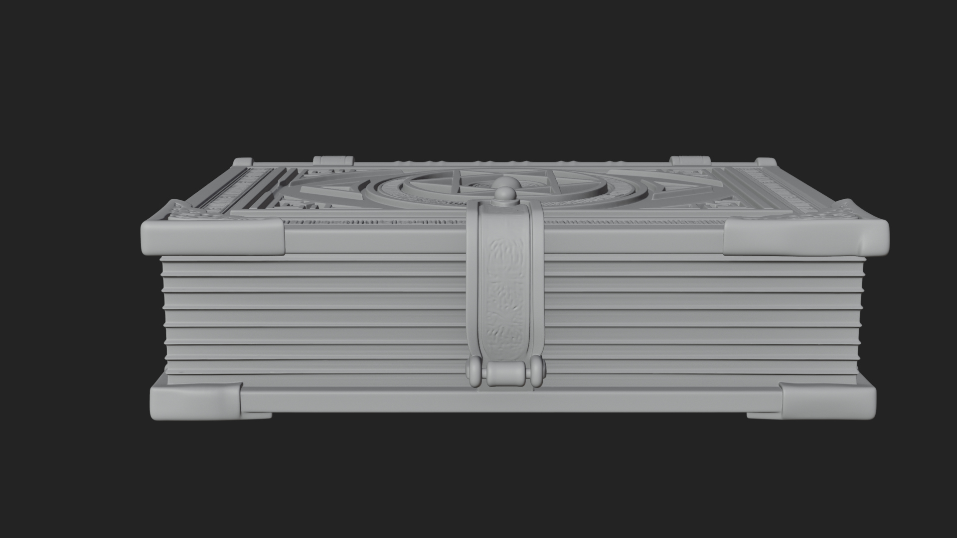 Clasped Arcane Spell Book Model Design 1 3D Print Model 3D Model