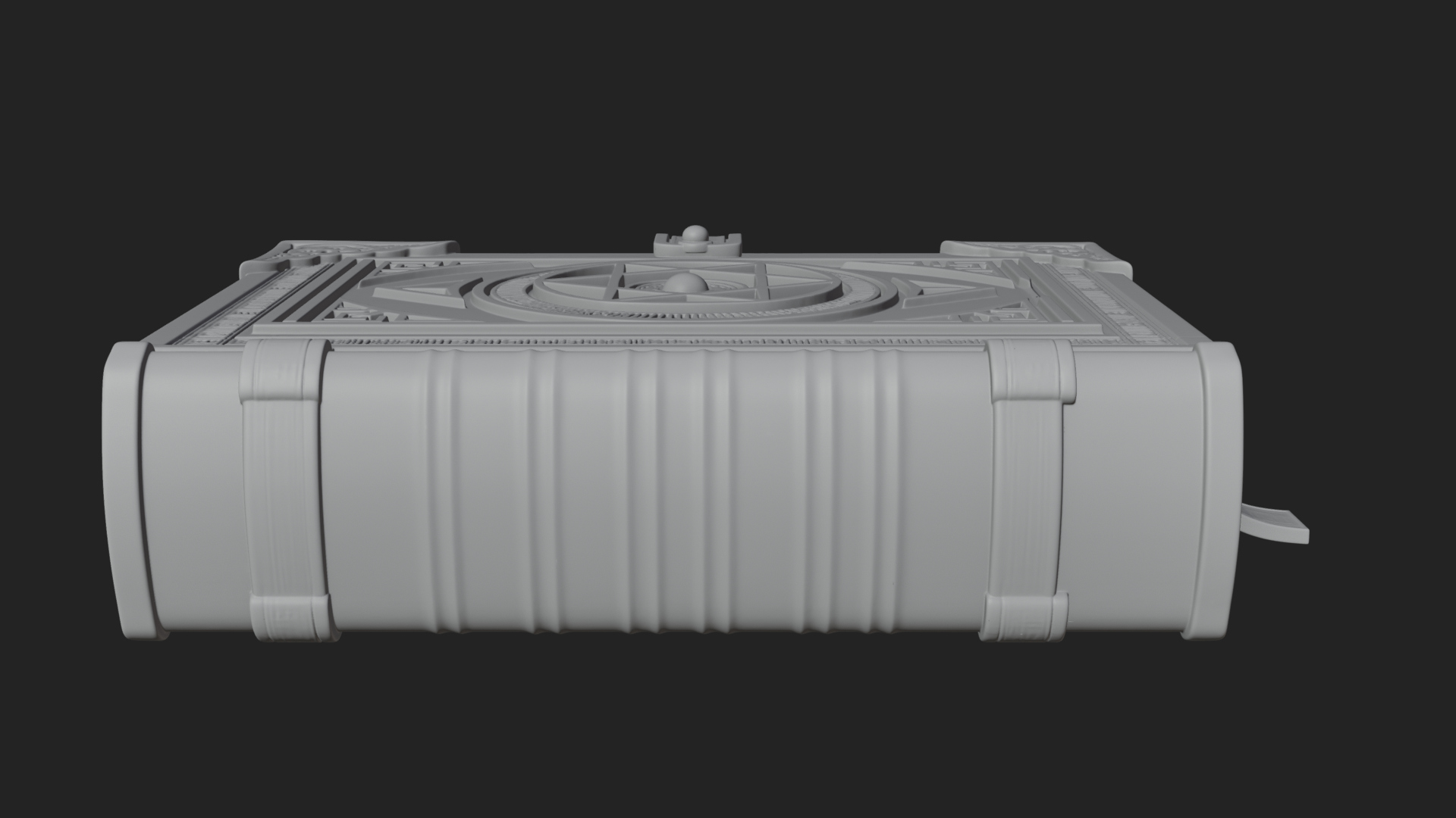 Clasped Arcane Spell Book Model Design 1 3D Print Model 3D Model