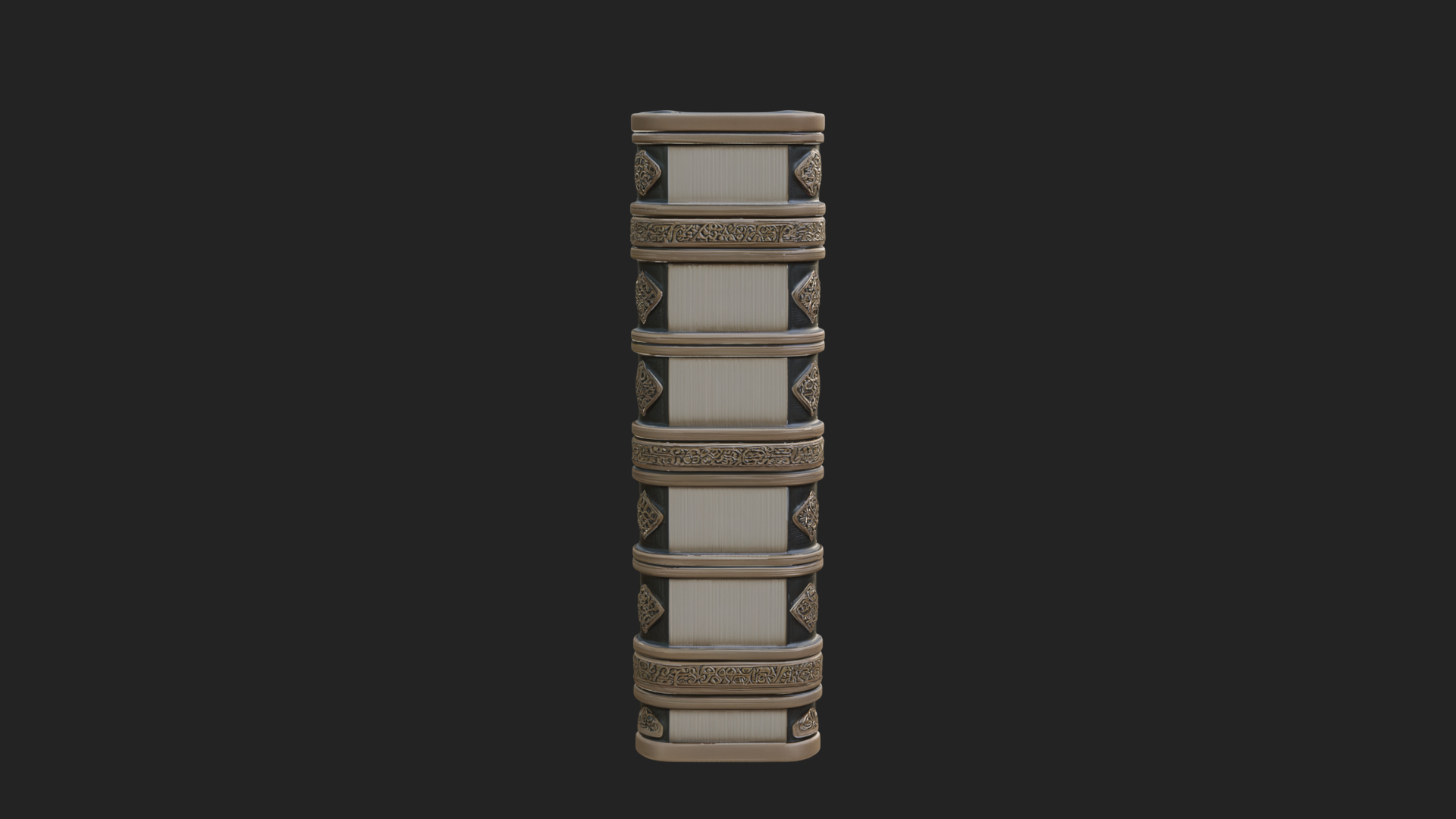 Clasped Arcane Spell Book Model Design 2 3D Print Model 3D Model