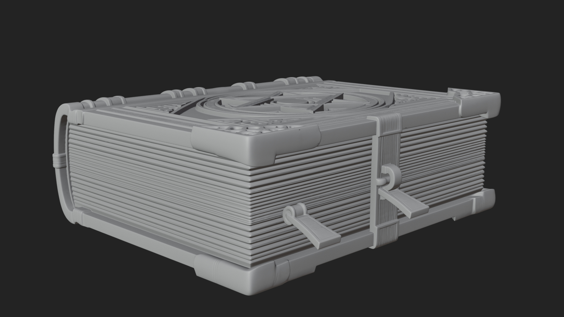 Clasped Arcane Spell Book Model Design 3 3D Print Model 3D Model