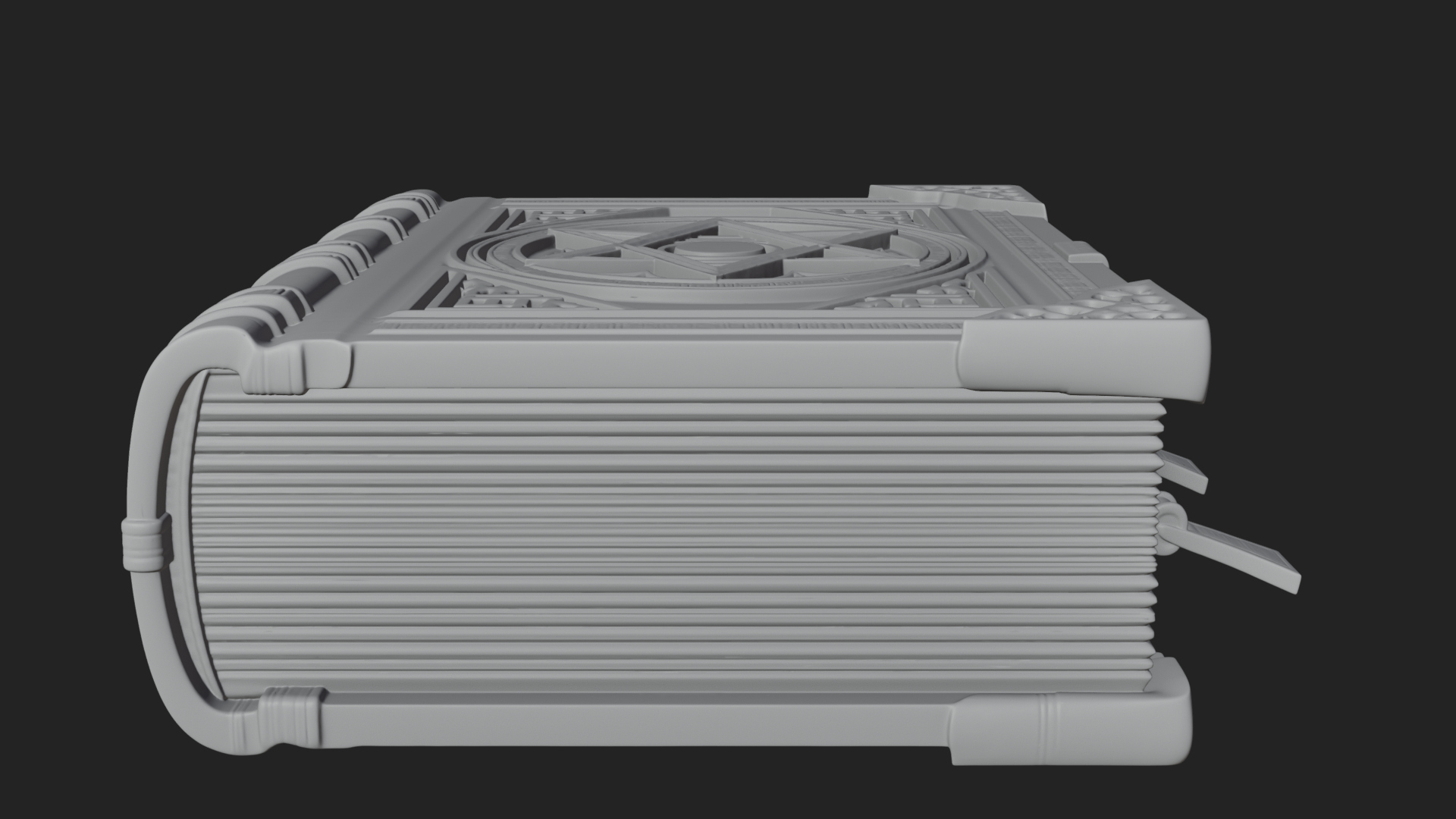 Clasped Arcane Spell Book Model Design 3 3D Print Model 3D Model