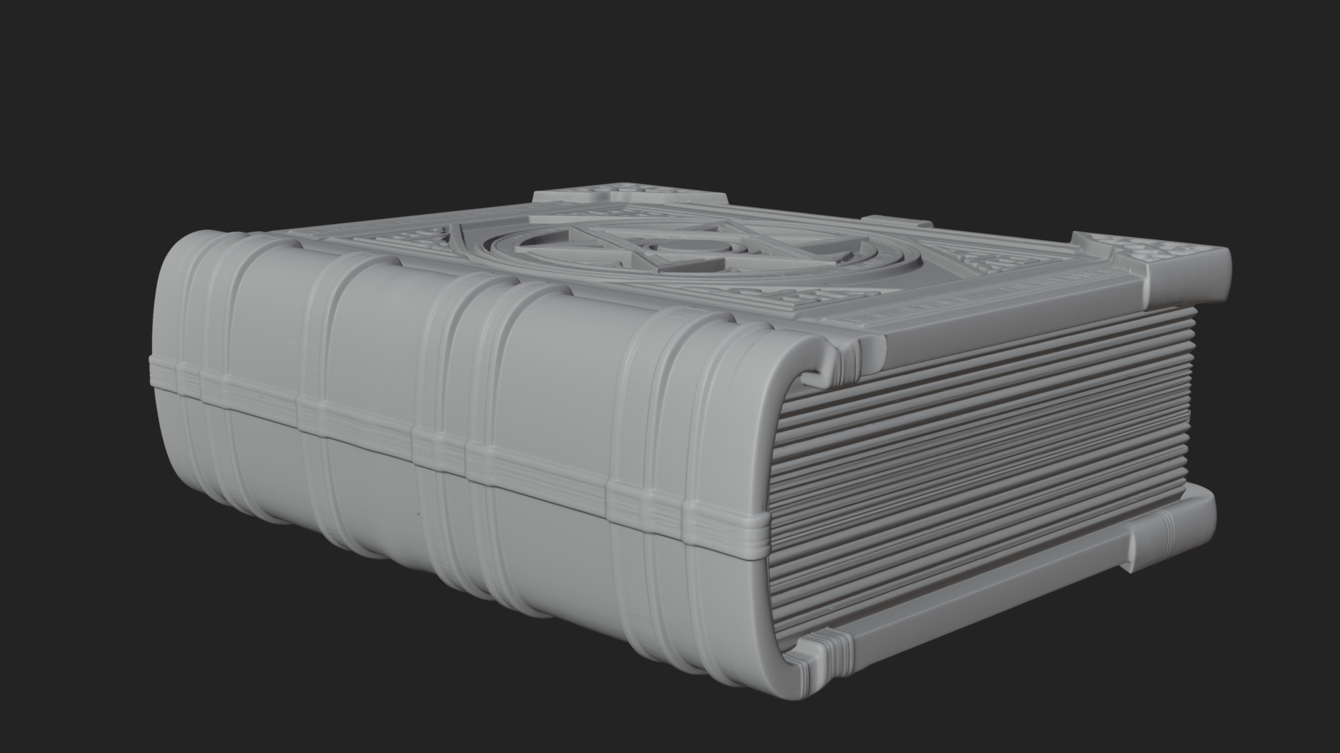 Clasped Arcane Spell Book Model Design 3 3D Print Model 3D Model