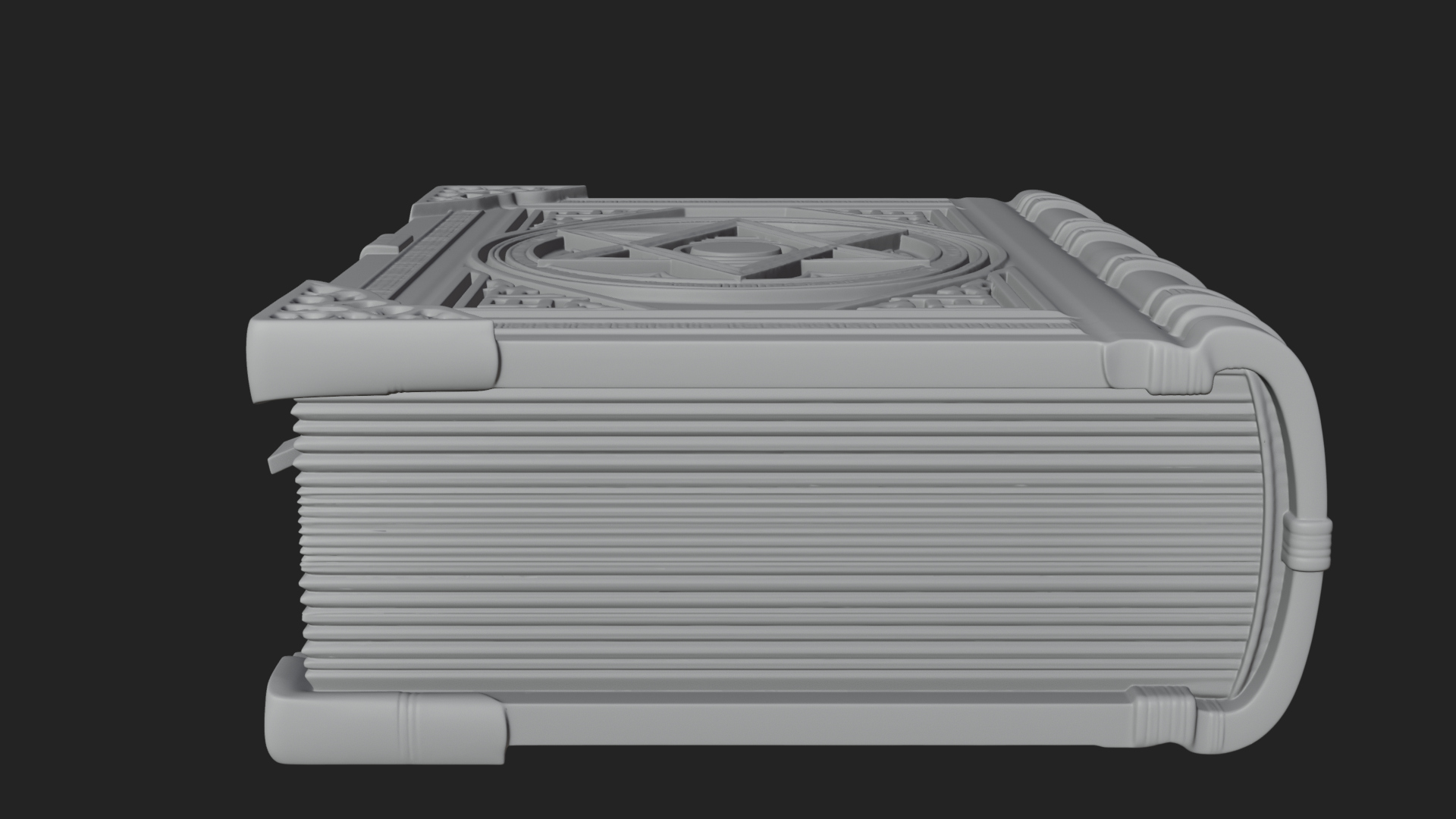 Clasped Arcane Spell Book Model Design 3 3D Print Model 3D Model