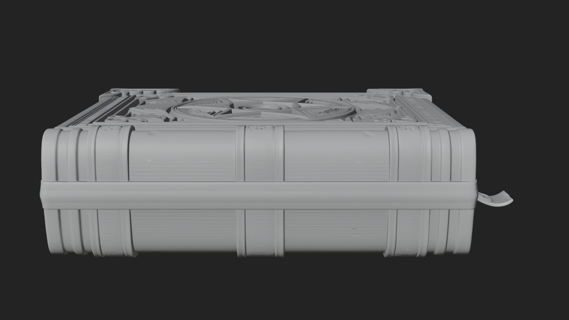 Clasped Arcane Spell Book Model Design 4 3D Print Model 3D Model