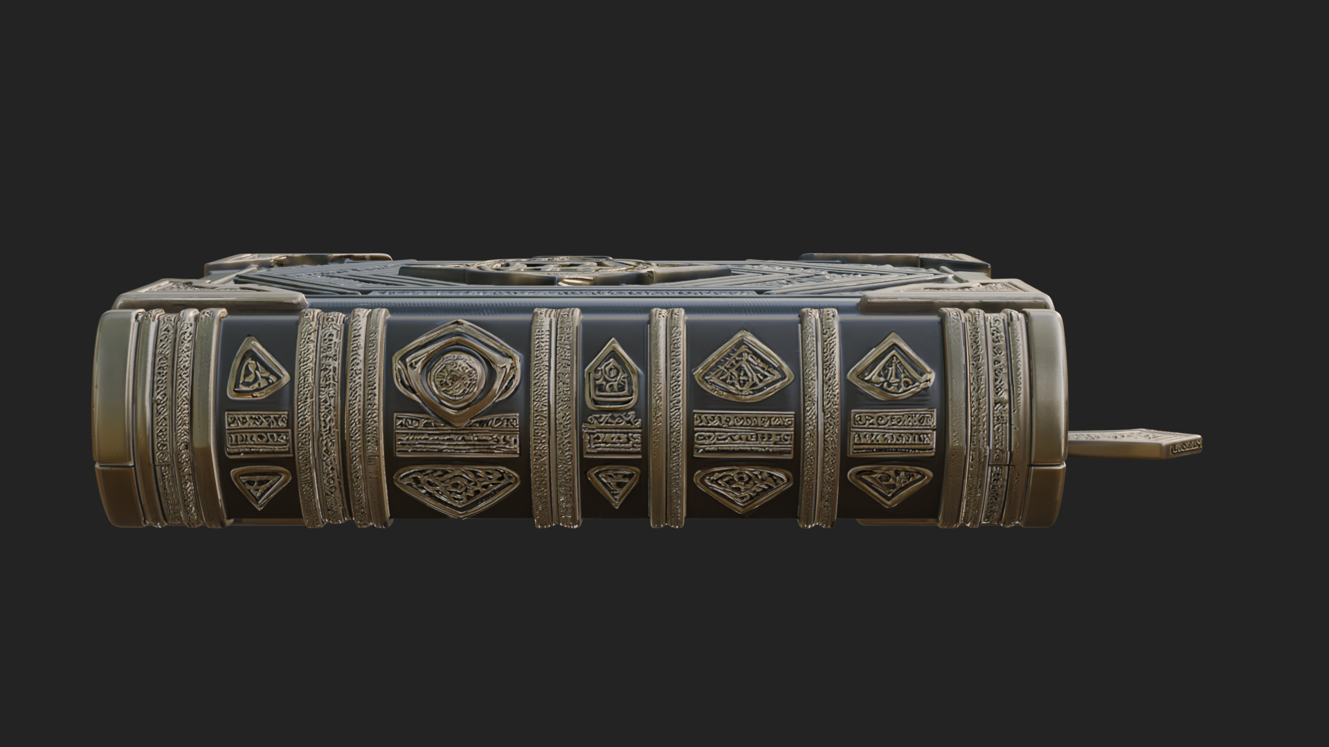 Clasped Arcane Spell Book Model Design 5 3D Print Model 3D Model