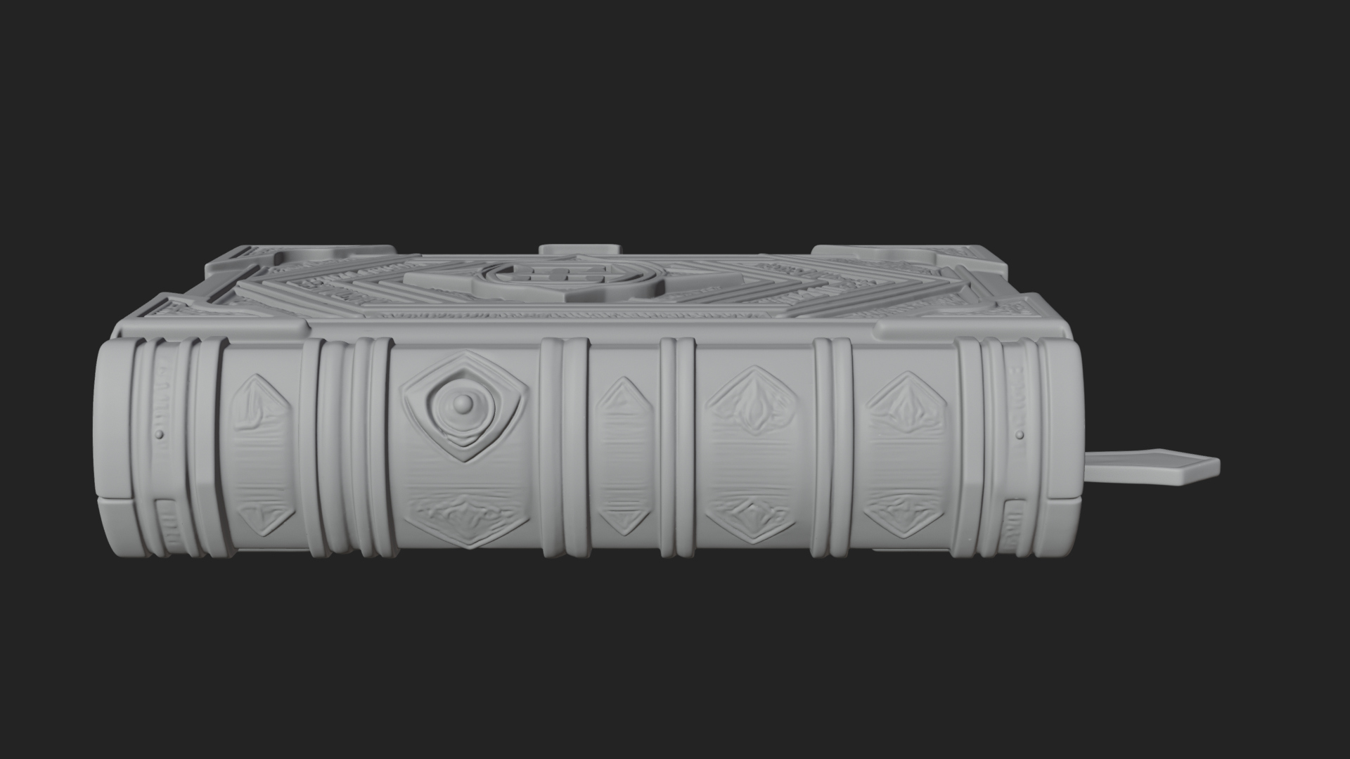 Clasped Arcane Spell Book Model Design 5 3D Print Model 3D Model