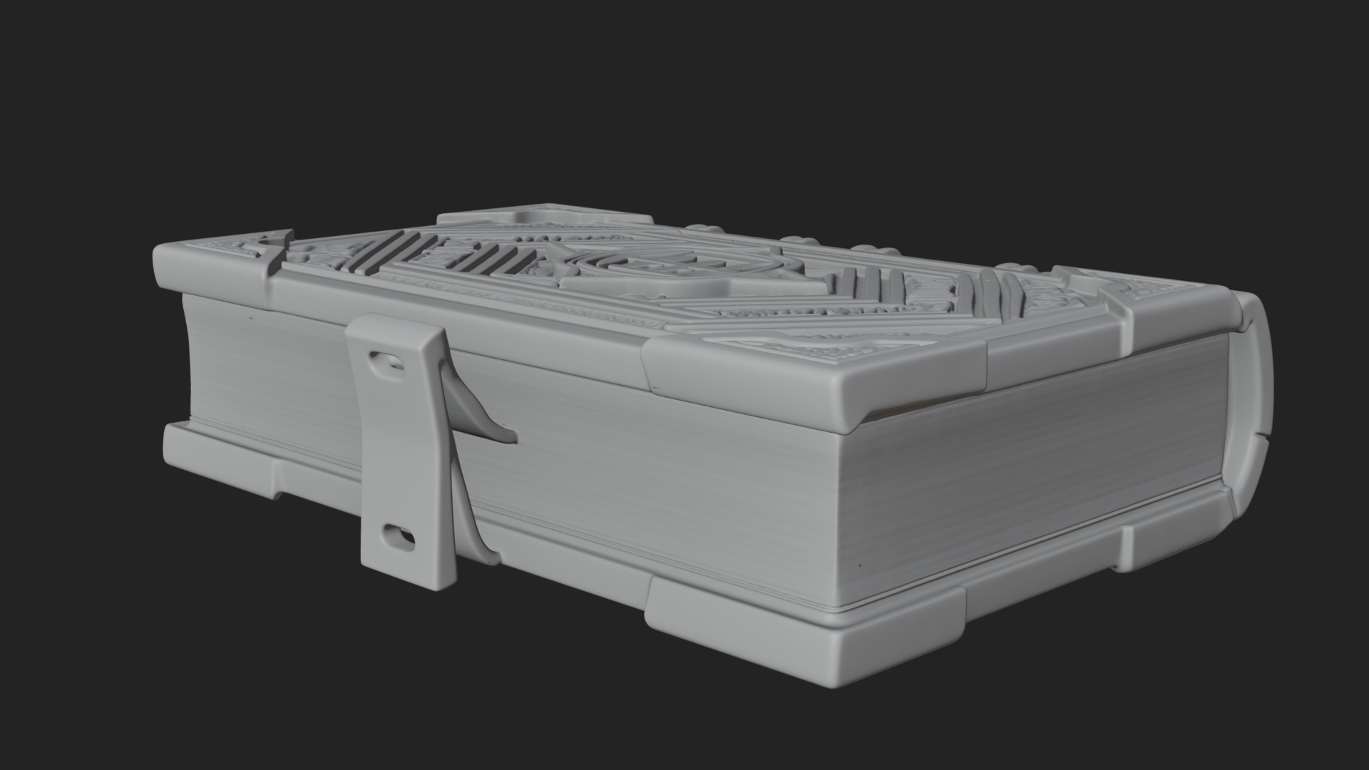 Clasped Arcane Spell Book Model Design 5 3D Print Model 3D Model
