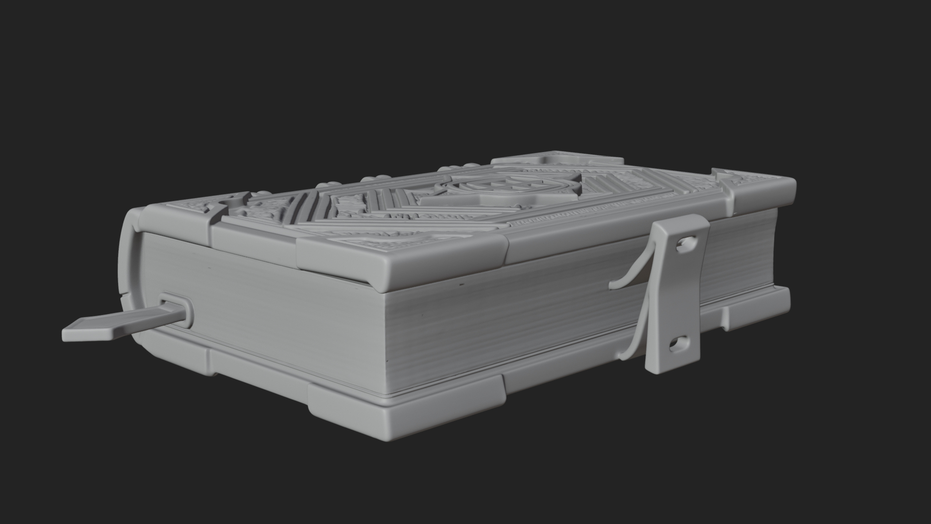 Clasped Arcane Spell Book Model Design 5 3D Print Model 3D Model