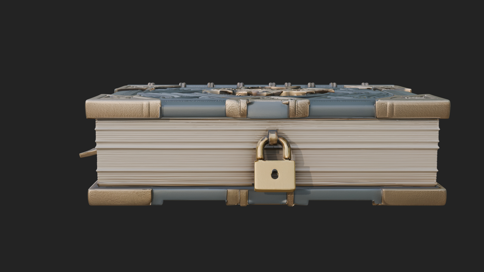 Clasped Arcane Spell Book Model Design 6 3D Print Model 3D Model