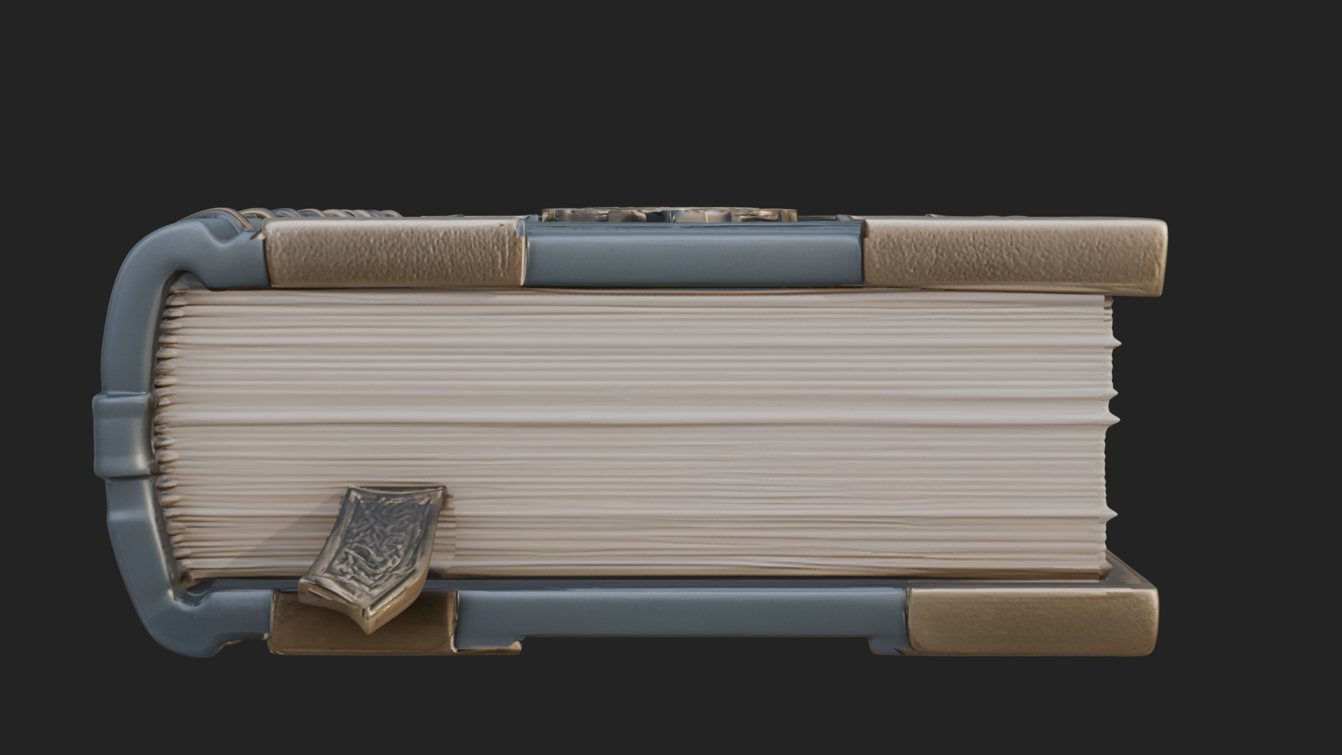 Clasped Arcane Spell Book Model Design 6 3D Print Model 3D Model