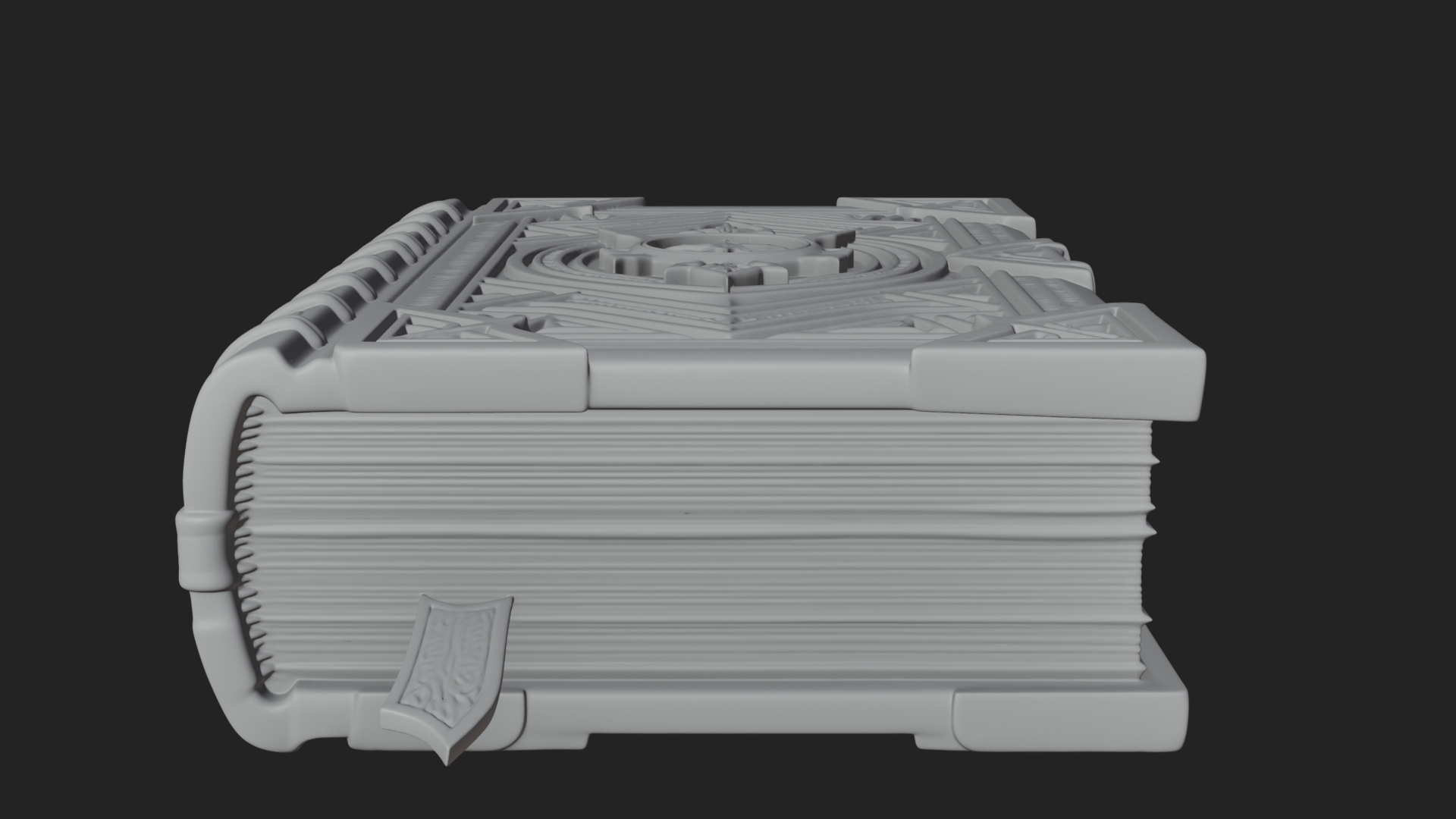 Clasped Arcane Spell Book Model Design 6 3D Print Model 3D Model
