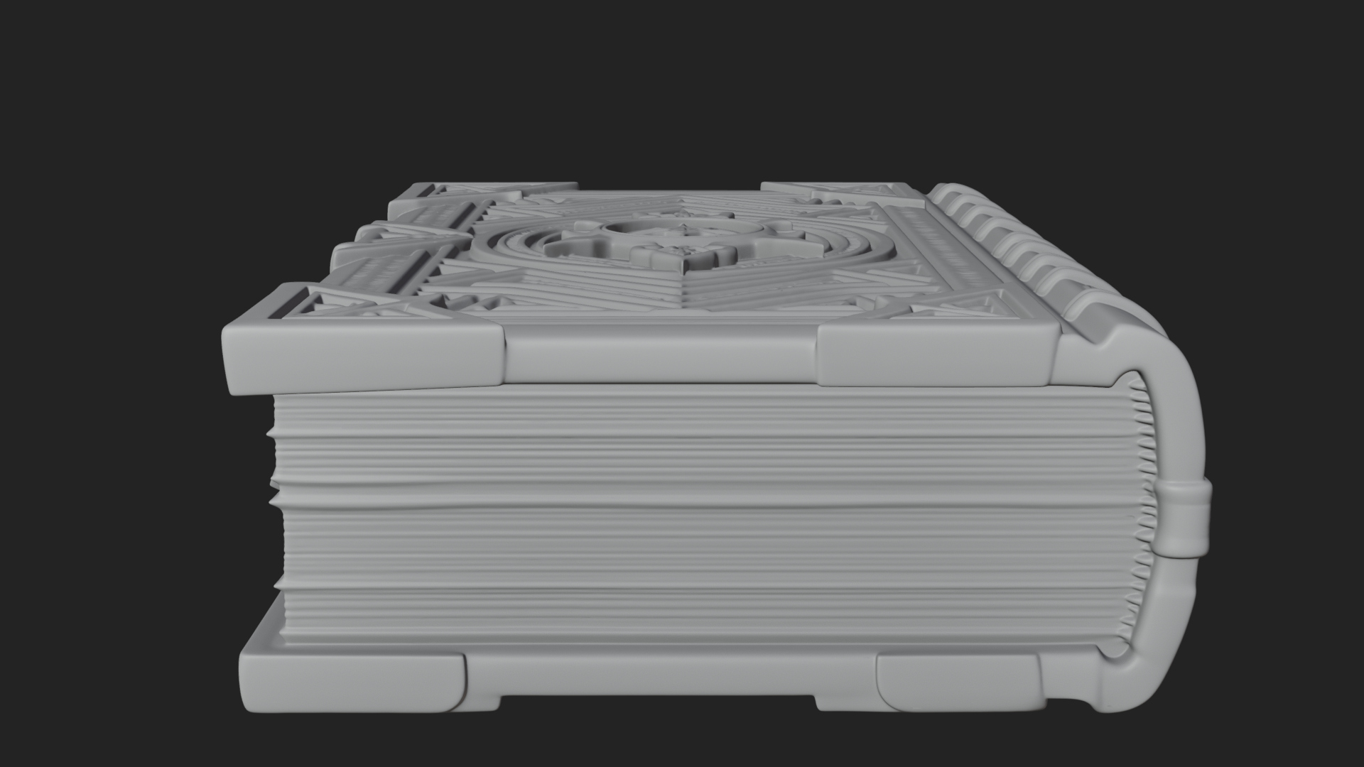 Clasped Arcane Spell Book Model Design 6 3D Print Model 3D Model