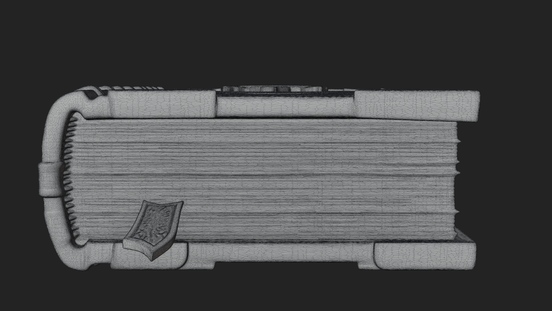 Clasped Arcane Spell Book Model Design 6 3D Print Model 3D Model
