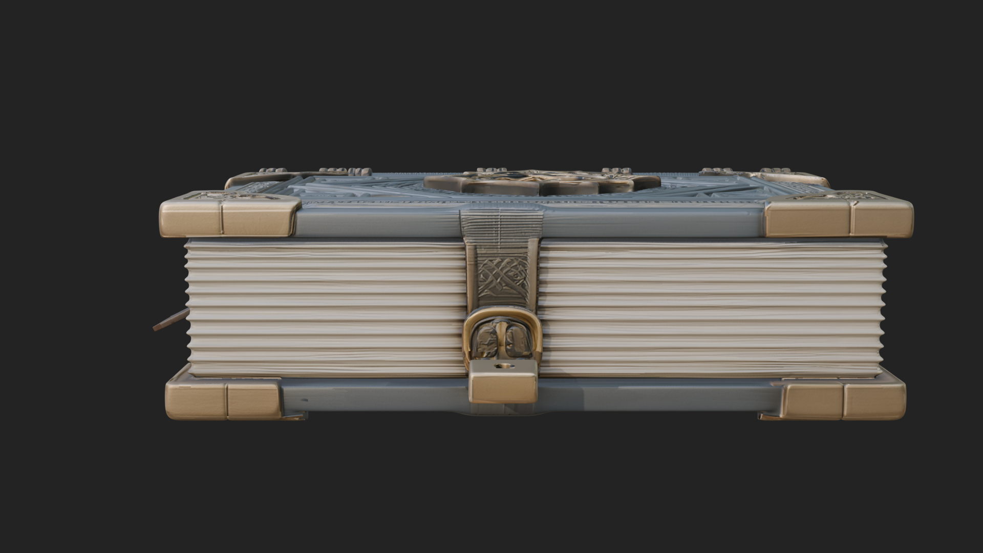 Clasped Arcane Spell Book Model Design 7 3D Print Model 3D Model