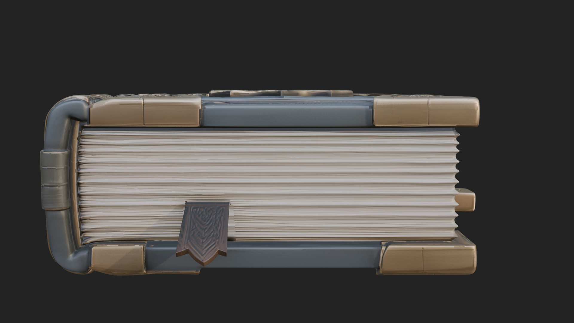 Clasped Arcane Spell Book Model Design 7 3D Print Model 3D Model