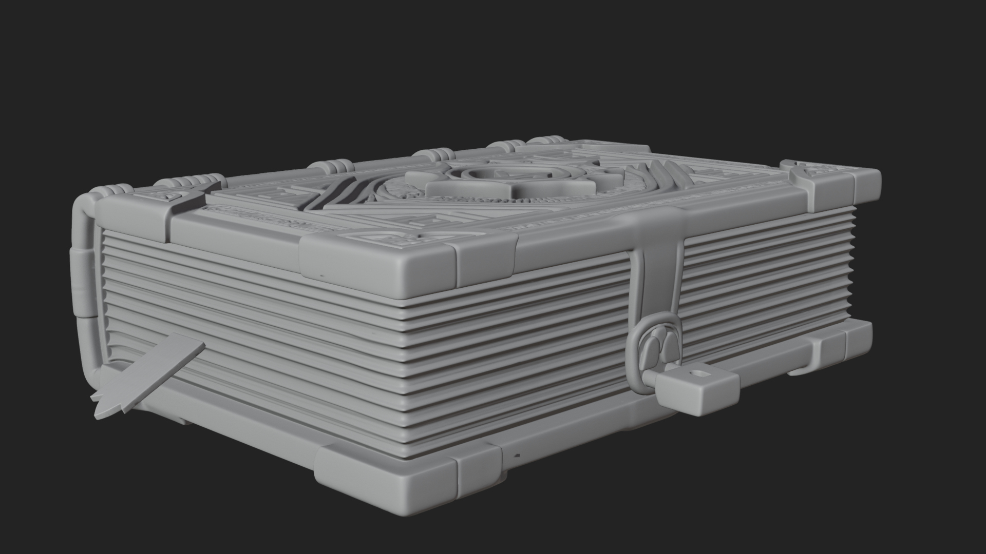 Clasped Arcane Spell Book Model Design 7 3D Print Model 3D Model