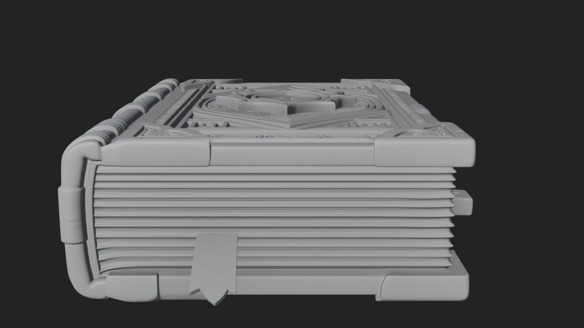 Clasped Arcane Spell Book Model Design 7 3D Print Model 3D Model