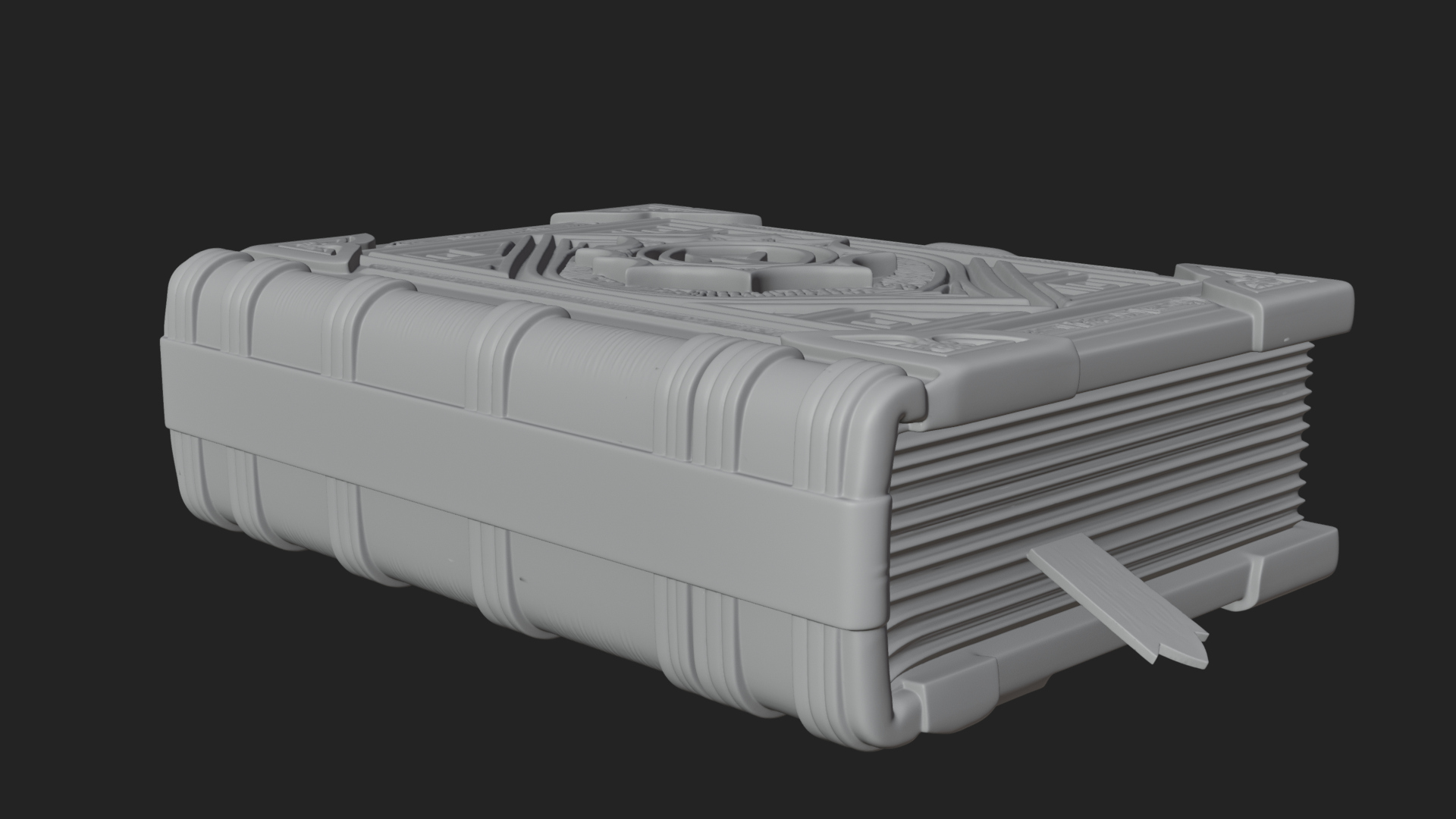 Clasped Arcane Spell Book Model Design 7 3D Print Model 3D Model