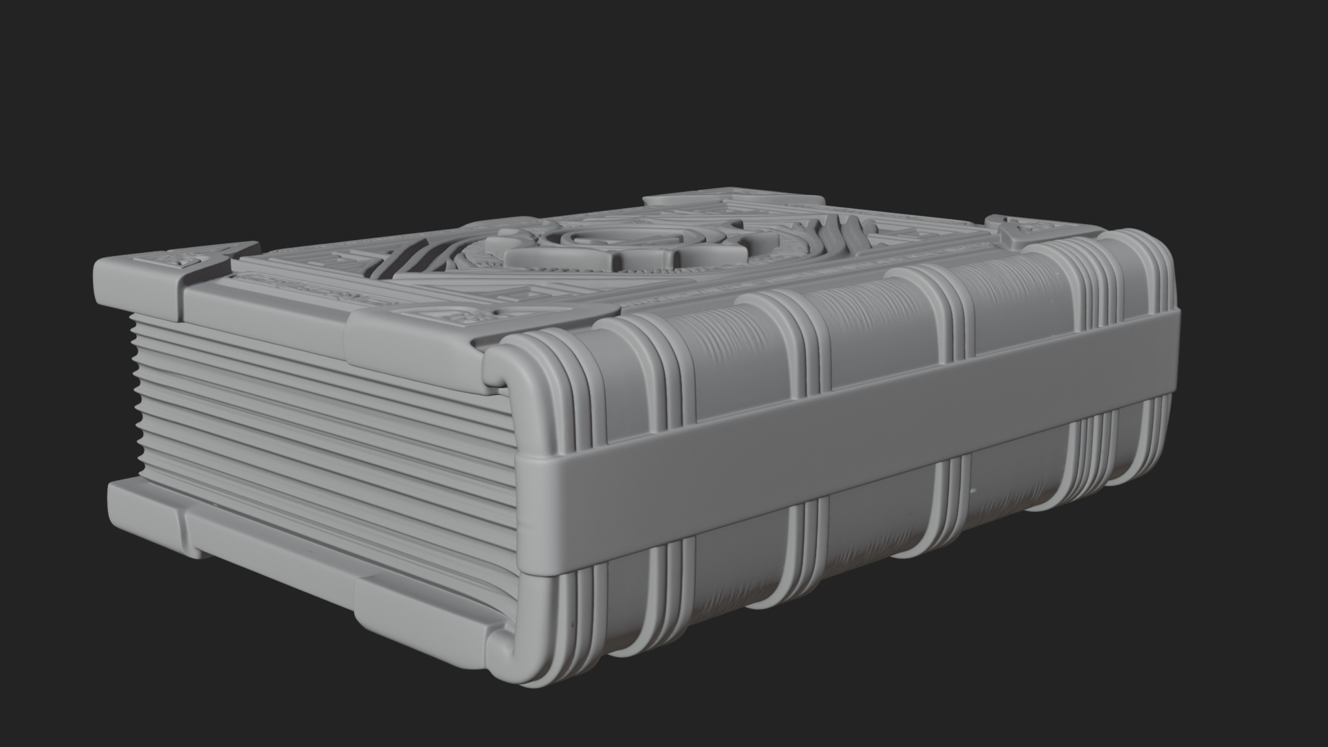 Clasped Arcane Spell Book Model Design 7 3D Print Model 3D Model