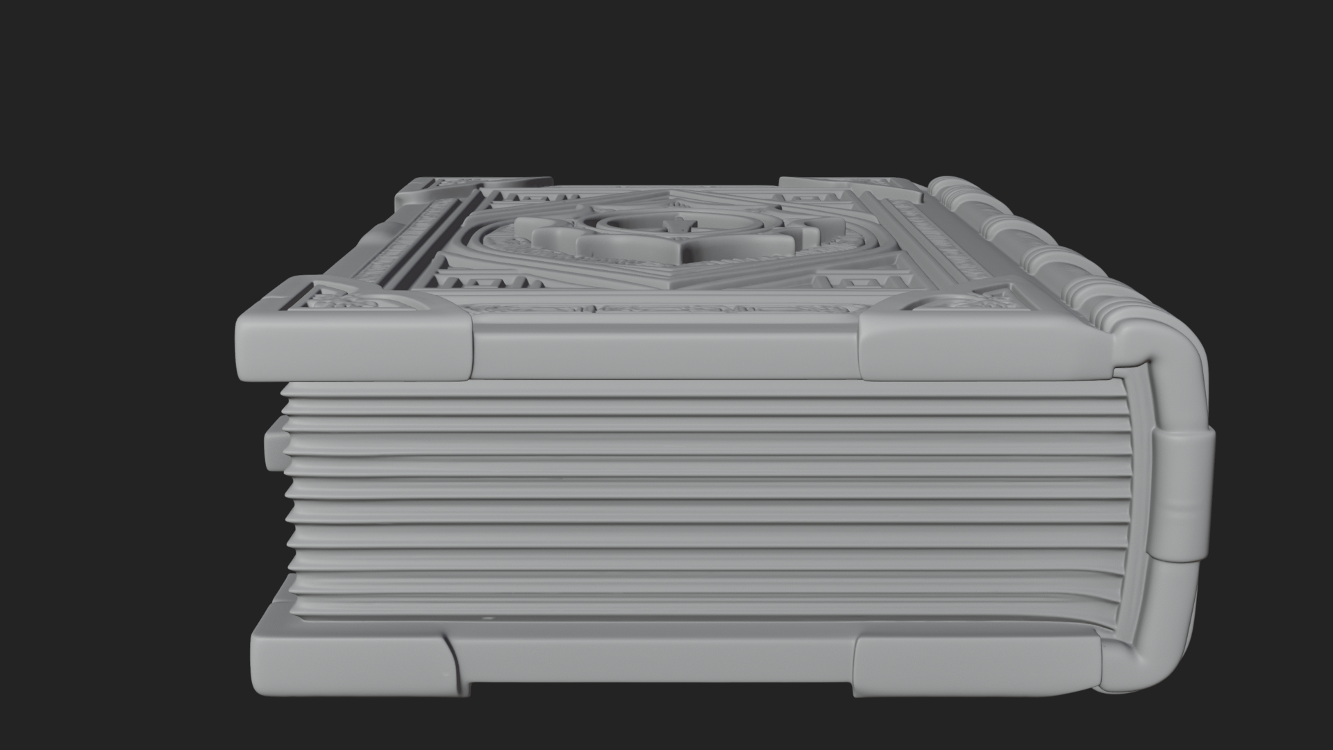 Clasped Arcane Spell Book Model Design 7 3D Print Model 3D Model