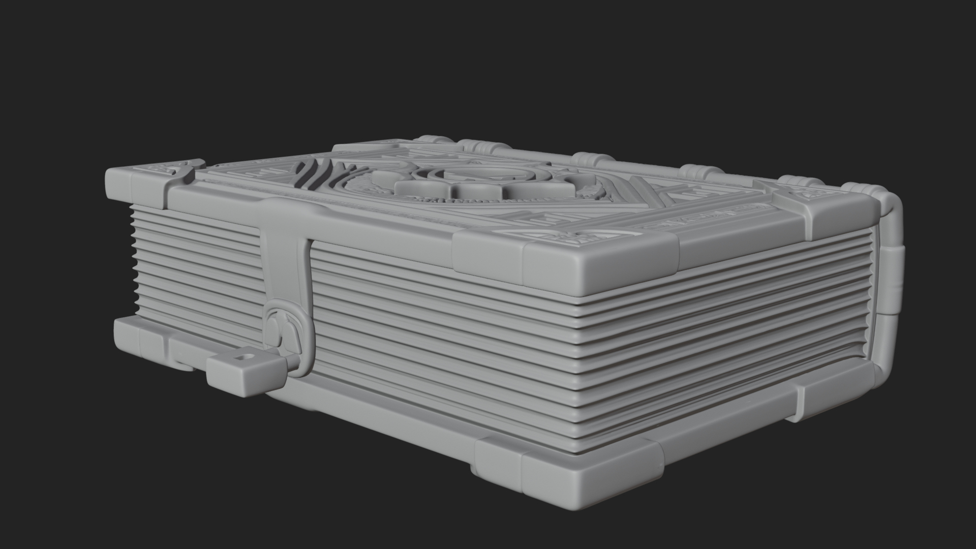 Clasped Arcane Spell Book Model Design 7 3D Print Model 3D Model