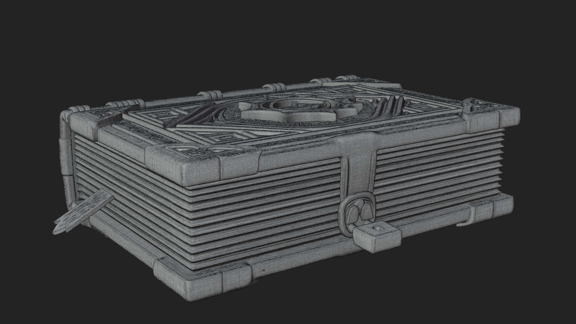 Clasped Arcane Spell Book Model Design 7 3D Print Model 3D Model