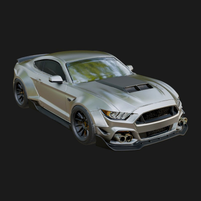 Classic Muscle Car Model Design 10 3D Print Model
