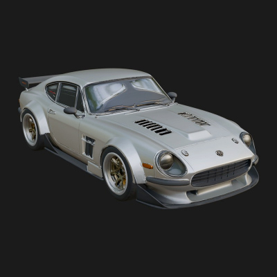 Classic Muscle Car Model Design 11 3D Print Model