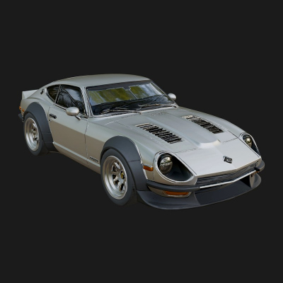 Classic Muscle Car Model Design 13 3D Print Model