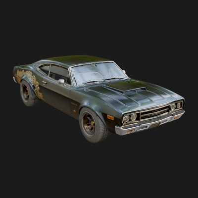 Classic Muscle Car Model Design 6 3D Print Model