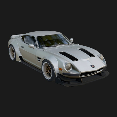 Classic Muscle Car Model Design 8 3D Print Model