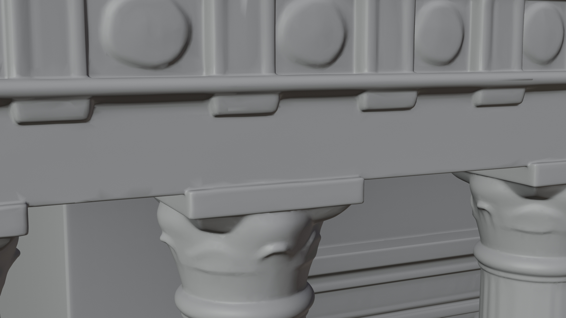 Classical Colonnade Temple Design 2 3D Print Model 3D Model