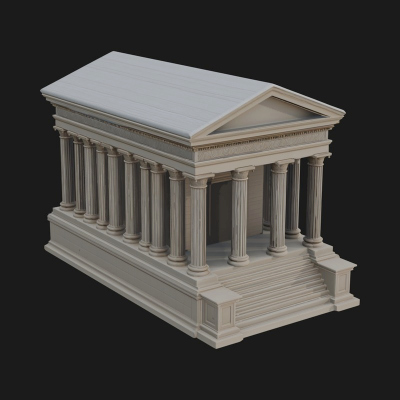Classical Colonnade Temple Design 3 3D Print Model