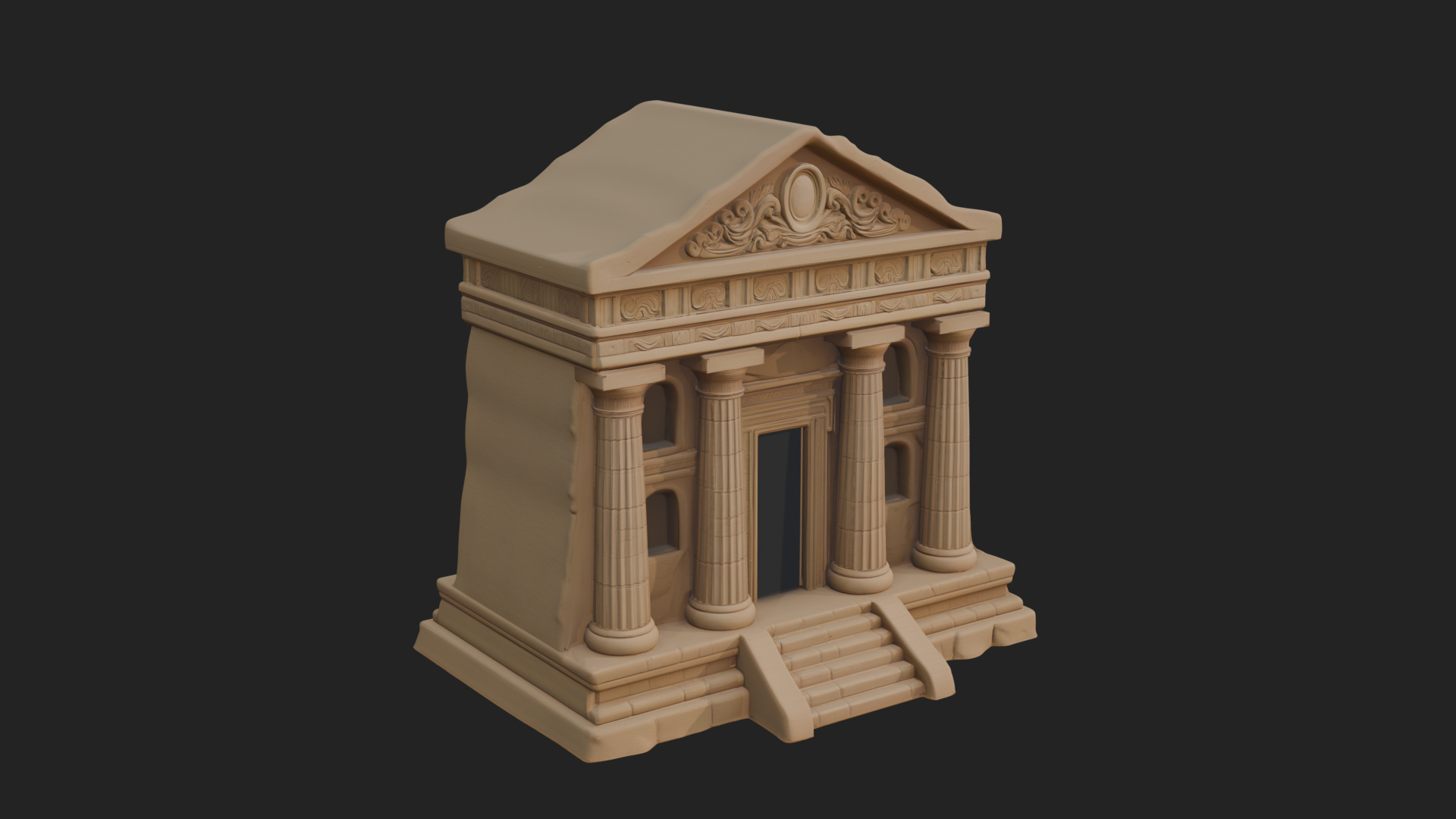 Classical Colonnade Temple Design 5 3D Print Model 3D Model
