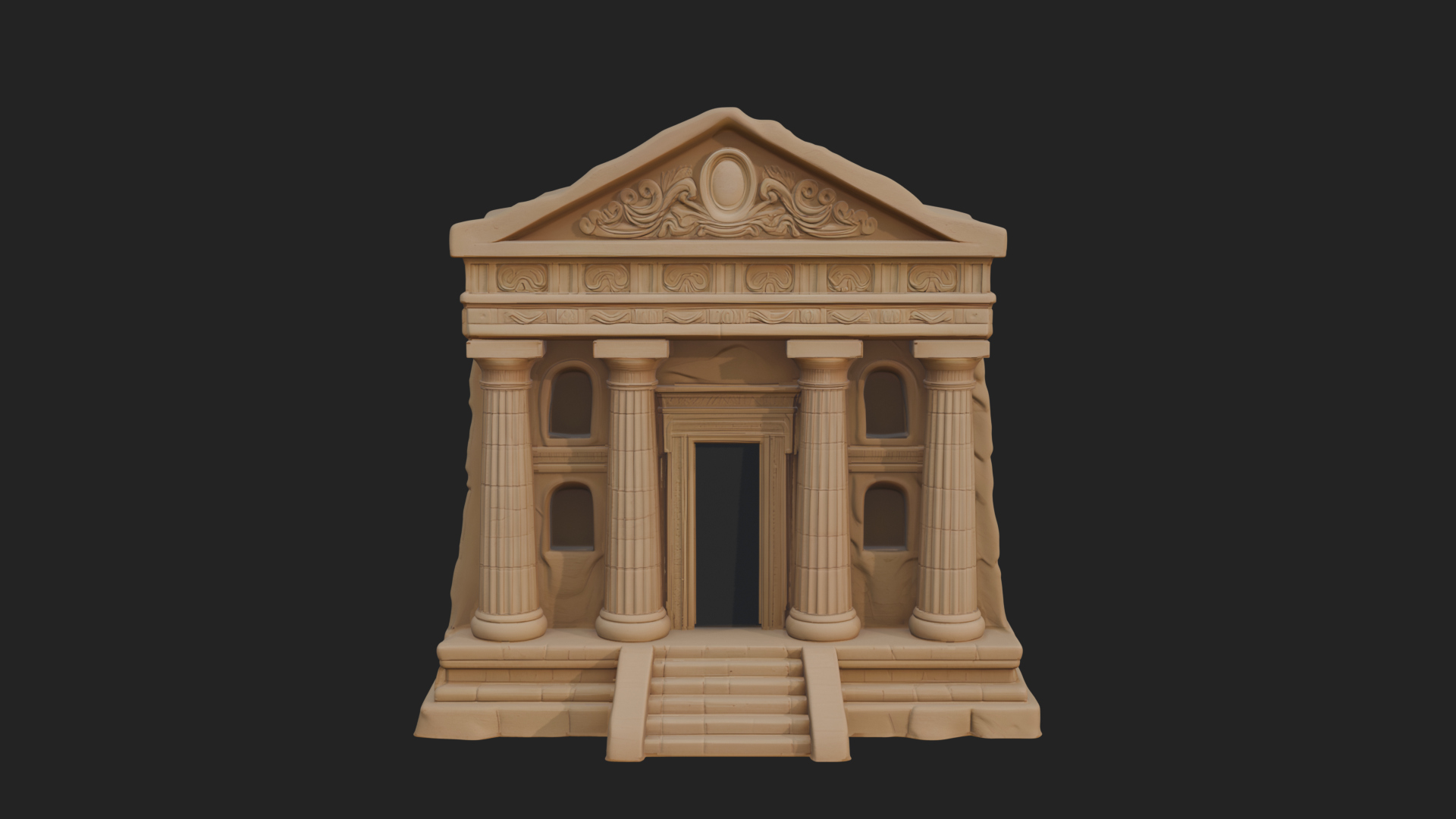 Classical Colonnade Temple Design 5 3D Print Model 3D Model