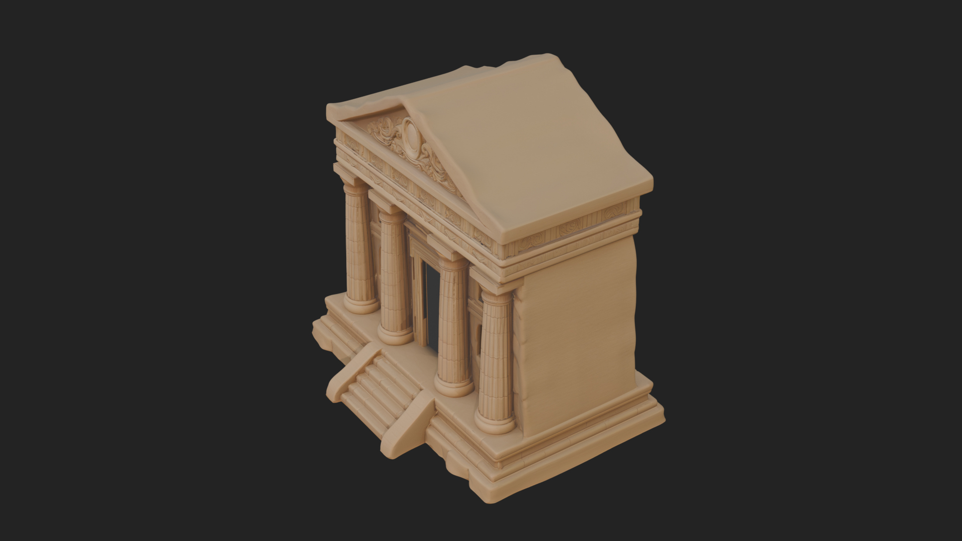 Classical Colonnade Temple Design 5 3D Print Model 3D Model