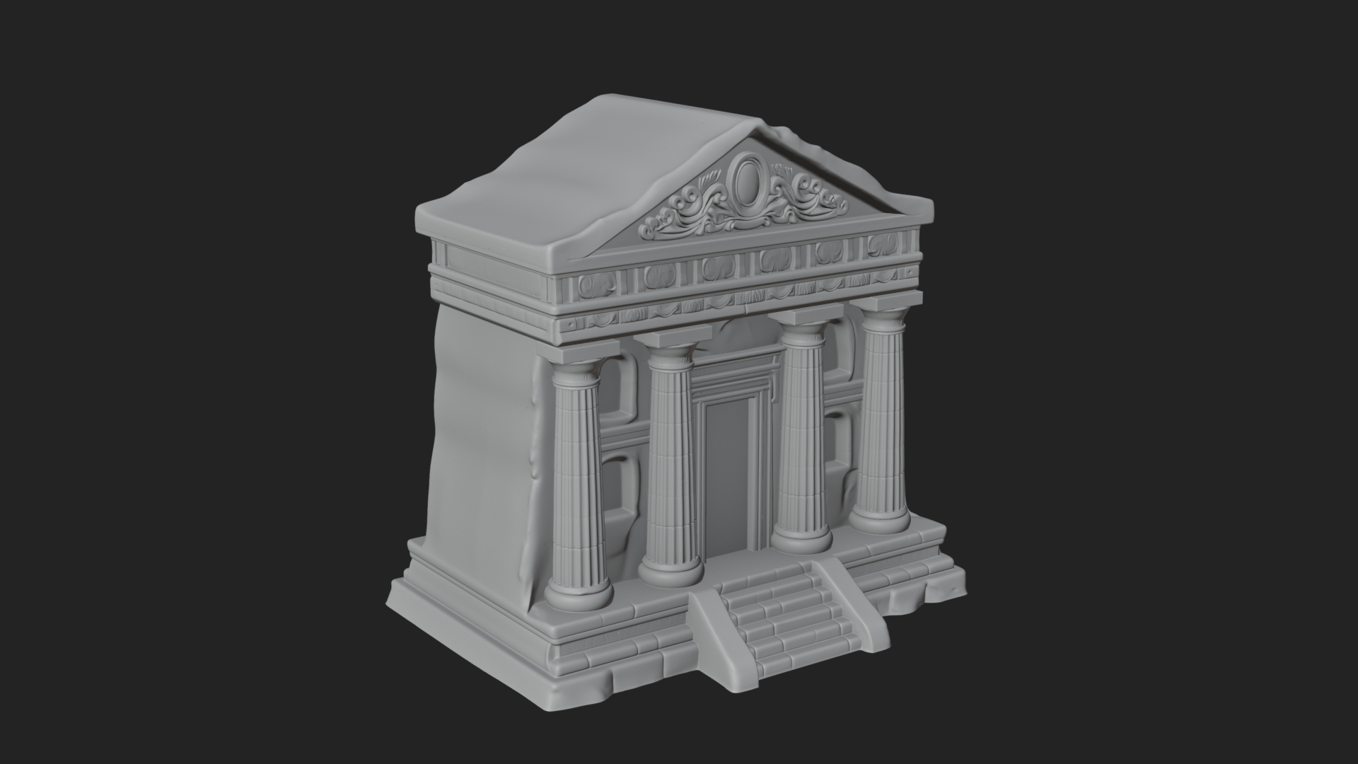 Classical Colonnade Temple Design 5 3D Print Model 3D Model