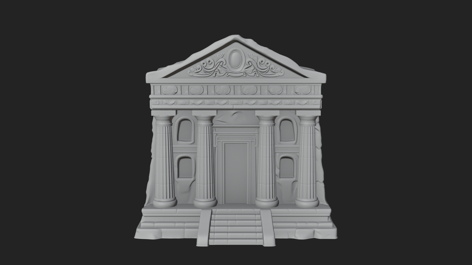 Classical Colonnade Temple Design 5 3D Print Model 3D Model