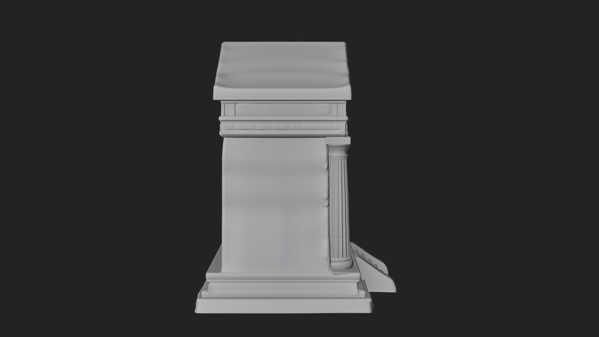Classical Colonnade Temple Design 5 3D Print Model 3D Model